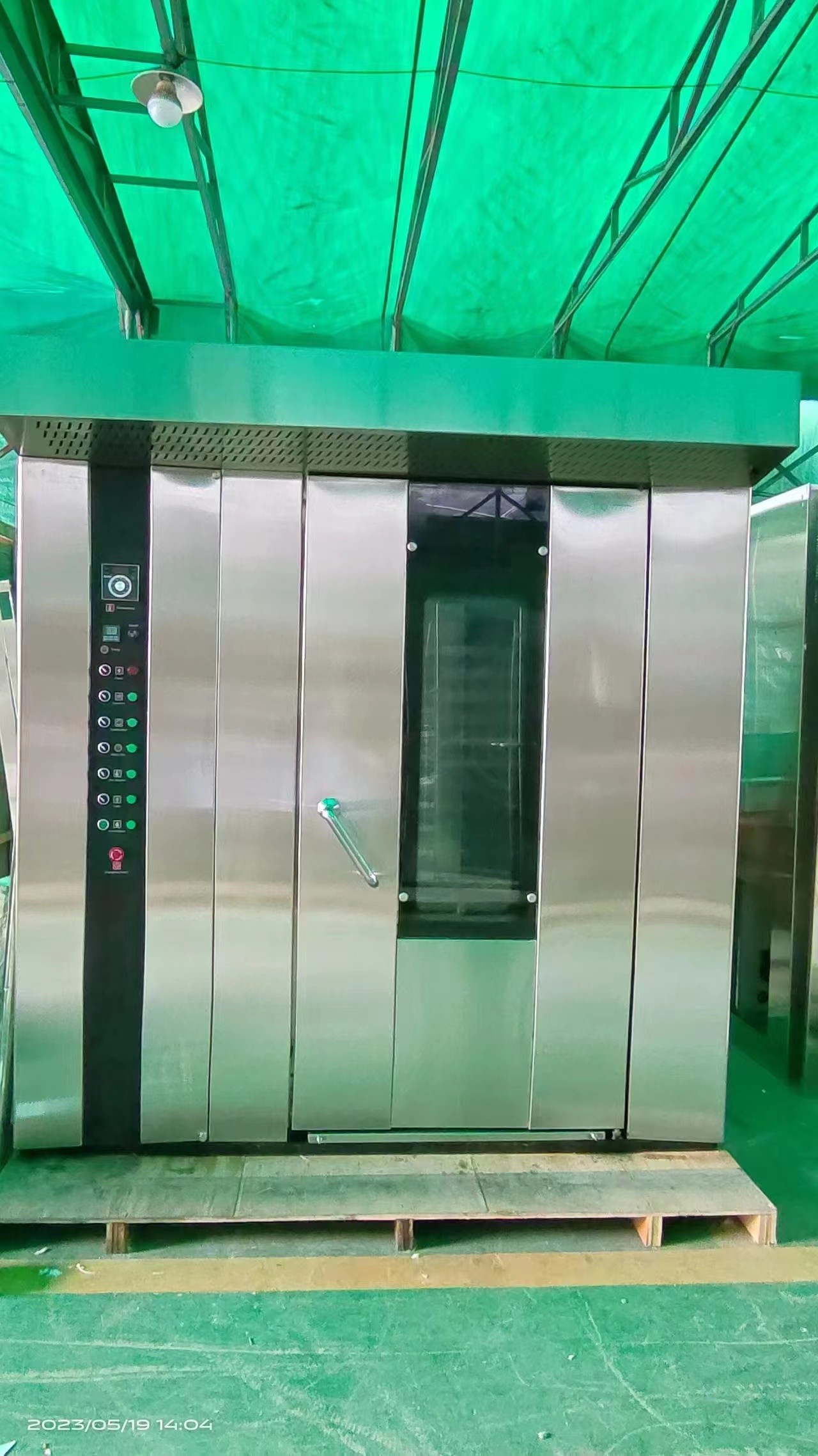 Electric Gas Diesel Oil 380V/220V 32 Trays Bakery Rotary Oven With Trays And Trollery