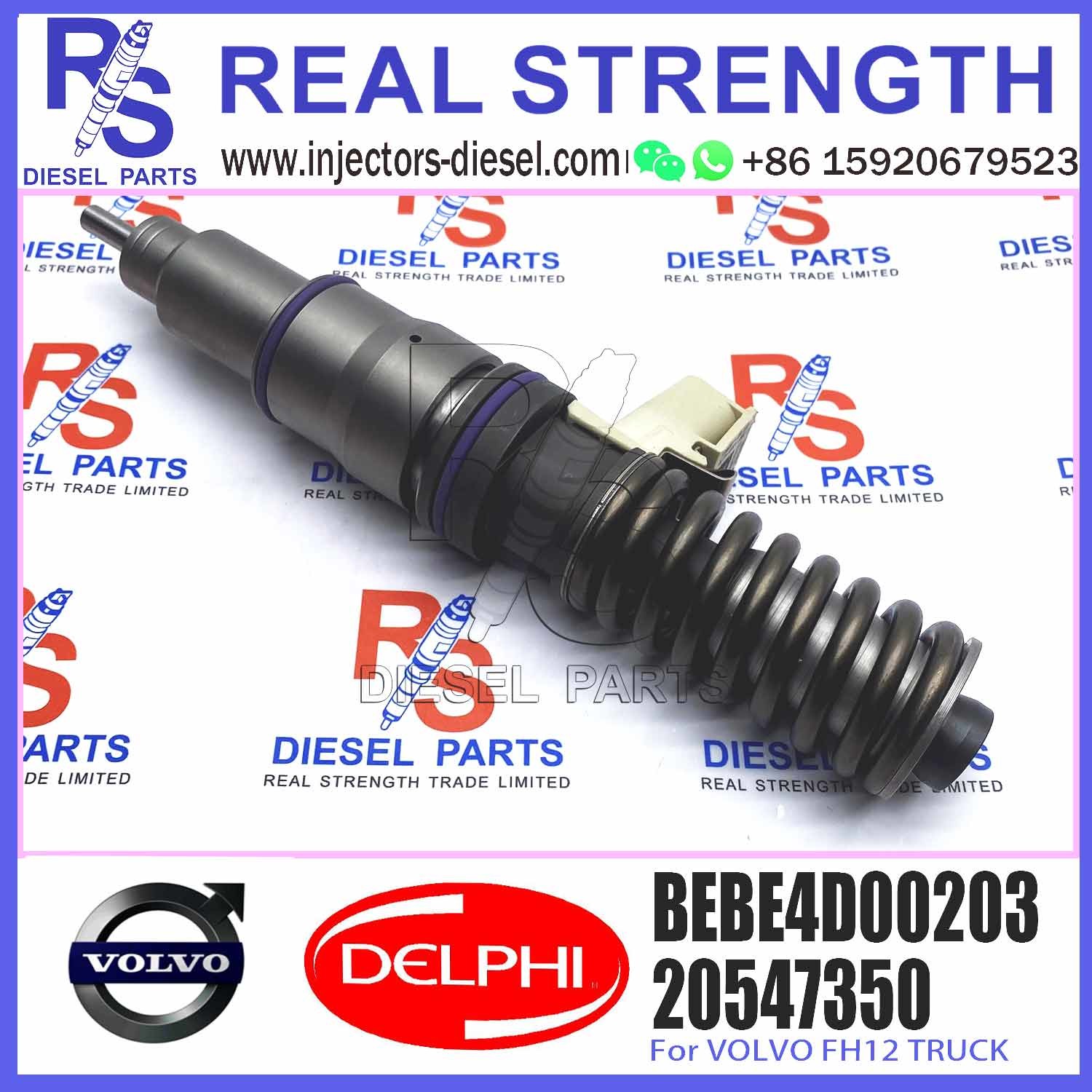 Diesel Electronic Unit Fuel injector 20547350 BEBE4D00203 for V-O-L-V FH12 TRUCK