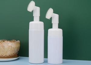 Quality 120ml 150ml Facial wash Foam Bottle With Silicone Brush wholesale