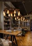 Creative Retro Loft Chandelier Wood Pendant Lamp Restaurant Living Room Dining