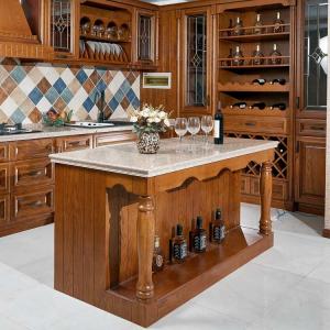 Quality Plywood OEM E0E1 Solid Wood Kitchen Cabinets wholesale