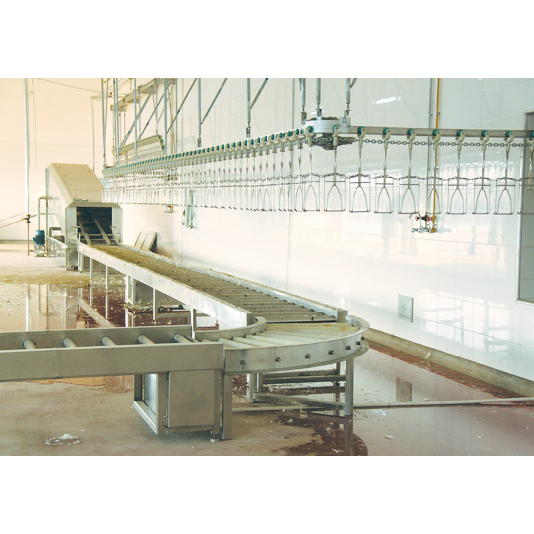 SS 304 Cage Conveyor For Chicken Slaughtering Machine Plant 3000Bph