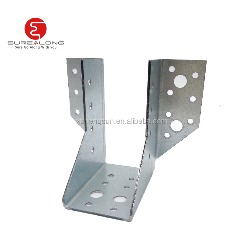 Silver Wood Connector Hardware Metal Bracket For Timber for Structural Support
