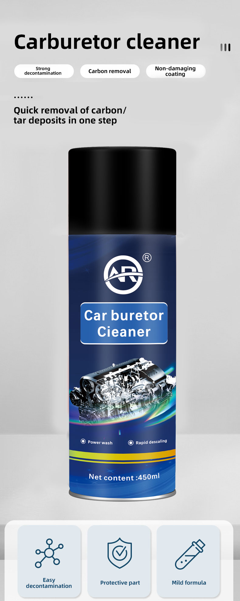 Storage Condition Store in a Cool Place Carburetor Cleaner for Automobile Engine
