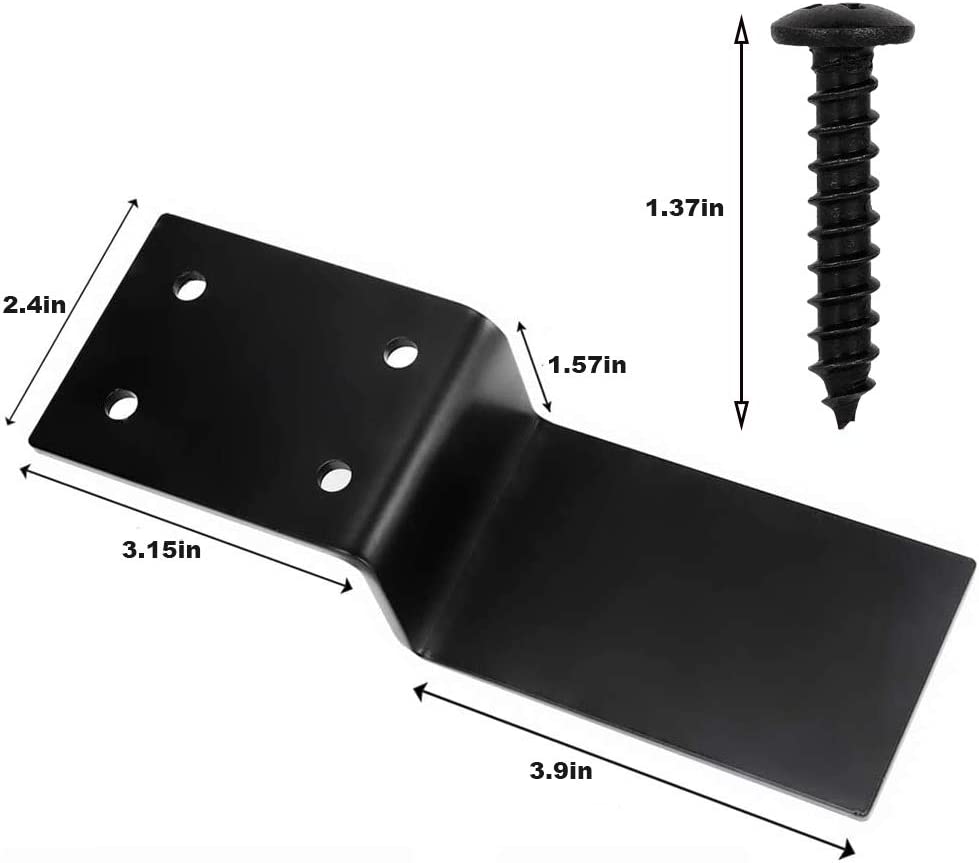 Silver Heavy Duty Door Barricade Brackets Open Bar Security Holder Bracket