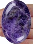 Natural Polished Amethyst Palm Stone Amethyst Pocket Gemstone Amethyst Worry