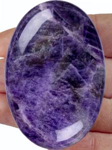 Quality Natural Polished Amethyst Palm Stone Amethyst Pocket Gemstone Amethyst Worry Stone For Stress Relief Home Decoration wholesale