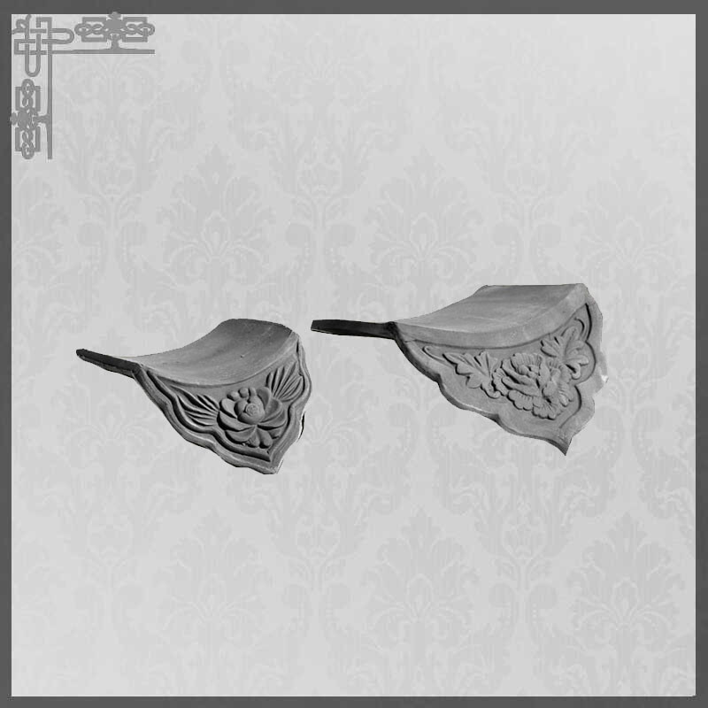 Clay Japanese Roof Tiles Commercial Reconstructing Traditional House Temple
