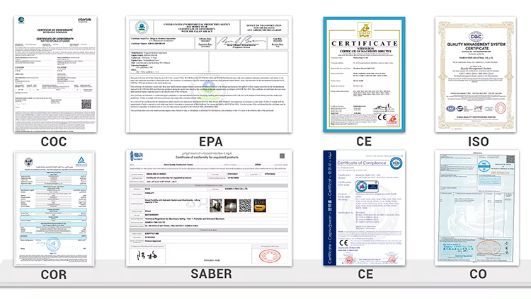 Used excavator certification