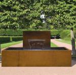 Landscape Pond Wall Corten Steel Water Feature Corten Water Blade