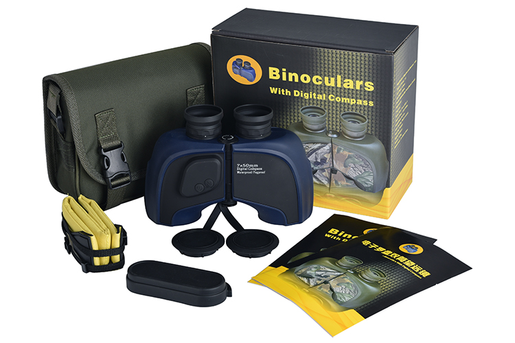 7X50 Waterproof Digital Telescope With Compass Binocular For Outdoor Sports Hunting and Sailing