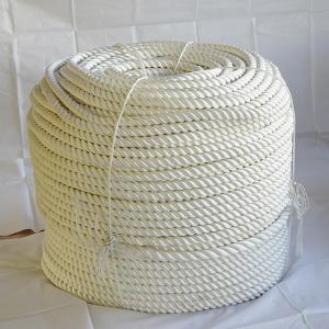 Quality White Color 3 Strand High Quality Pure Nylon Polyamide Twisted Fiber Rope wholesale