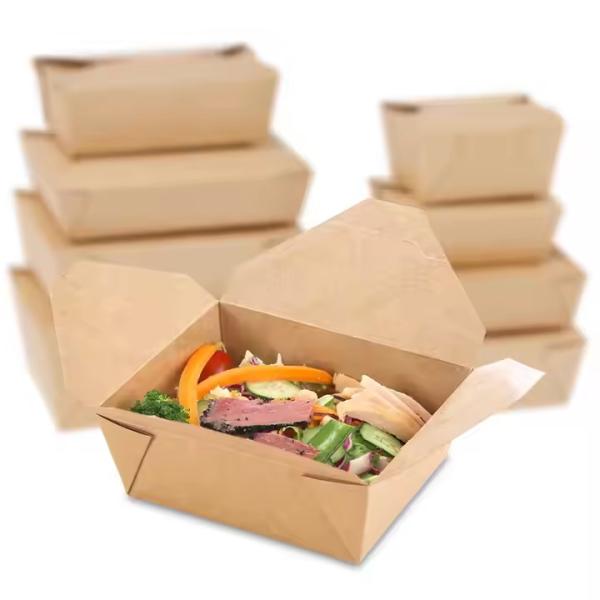Customized Eco- friendly and recyclable takeaway food box disposable fast food