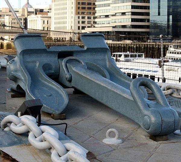 Marine Boat Delta Flipper Anchor , Offshore Navy Stockless Anchor With High Holding Power
