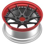 Deep concave polishing 3PC forged car Rims 22 inch alloy wheels 5x127 wheels