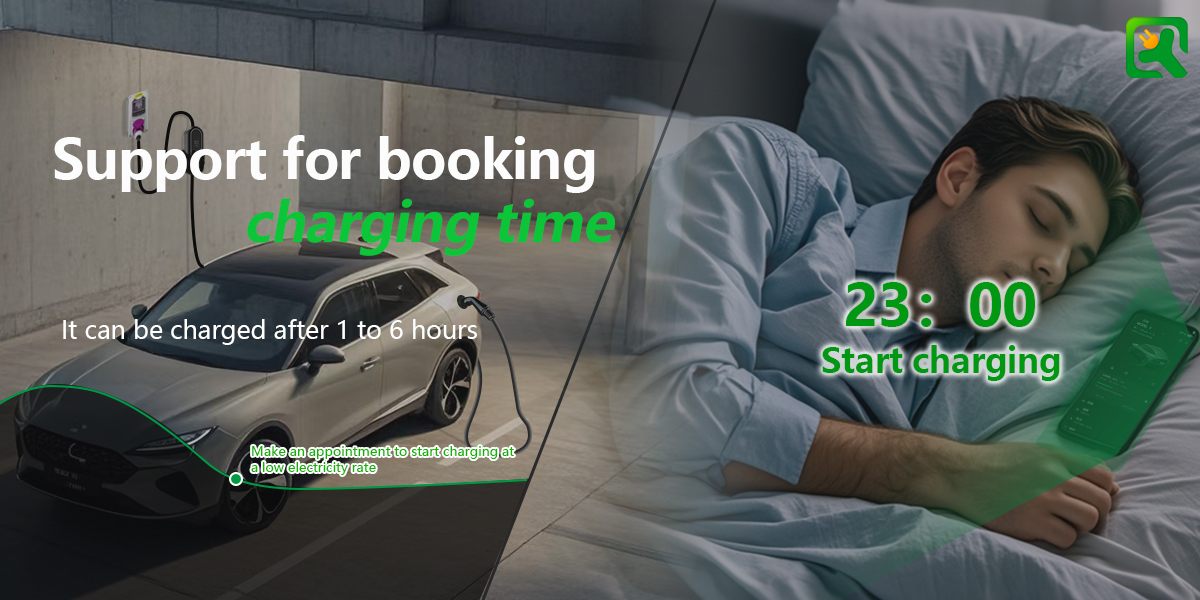 Type2 Portable Charger 22kw 3phase Wallbox 32A AC Home Compatible Single Phase for Electric Vehicle Charging Equipment