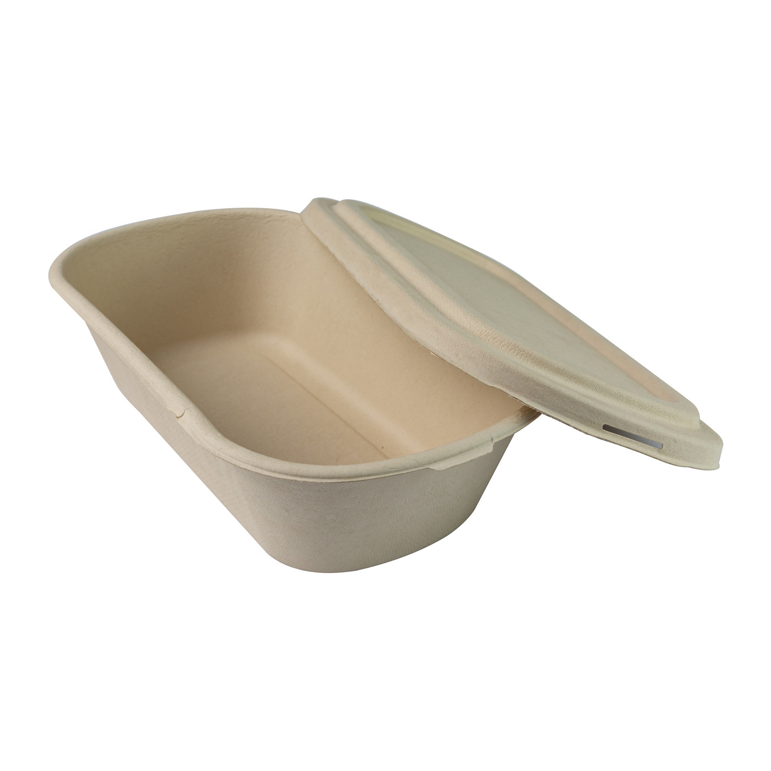 Biodegradable Sugarcane Bagasse Food Container Pulp Lunch Food Take Away Tableware
