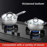 New Arrival Home Kitchenware Cooking Pot Set 201 Stainless Steel Soup Pot Set