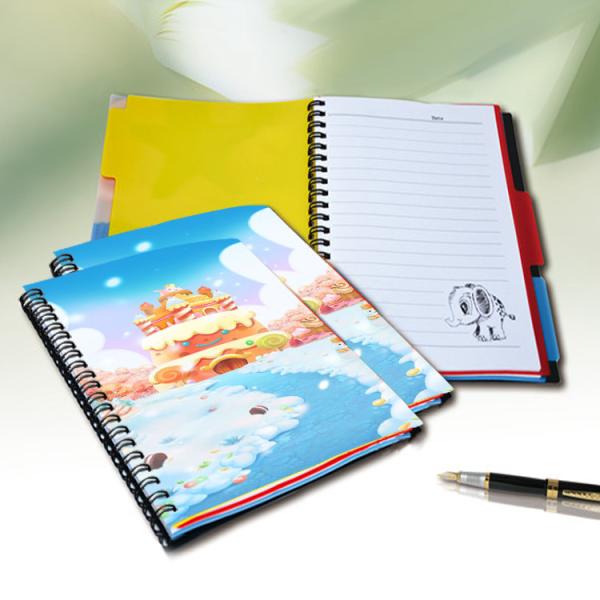 Sexy Girl Design Notebook 3D Lenticular Printing Service Journals PET / PP / PVC