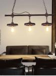 Retro Industrial Style Chandelier Creative Restaurant Iron Lamp Bar Clothing