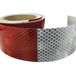 Quality White Red Carriage Size 0.05×50m Automotive Reflective Tape High Brightness wholesale