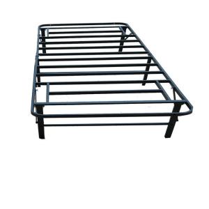 Quality Black Single Folding Metal Bed Frame for Home Bedroom Furniture wholesale