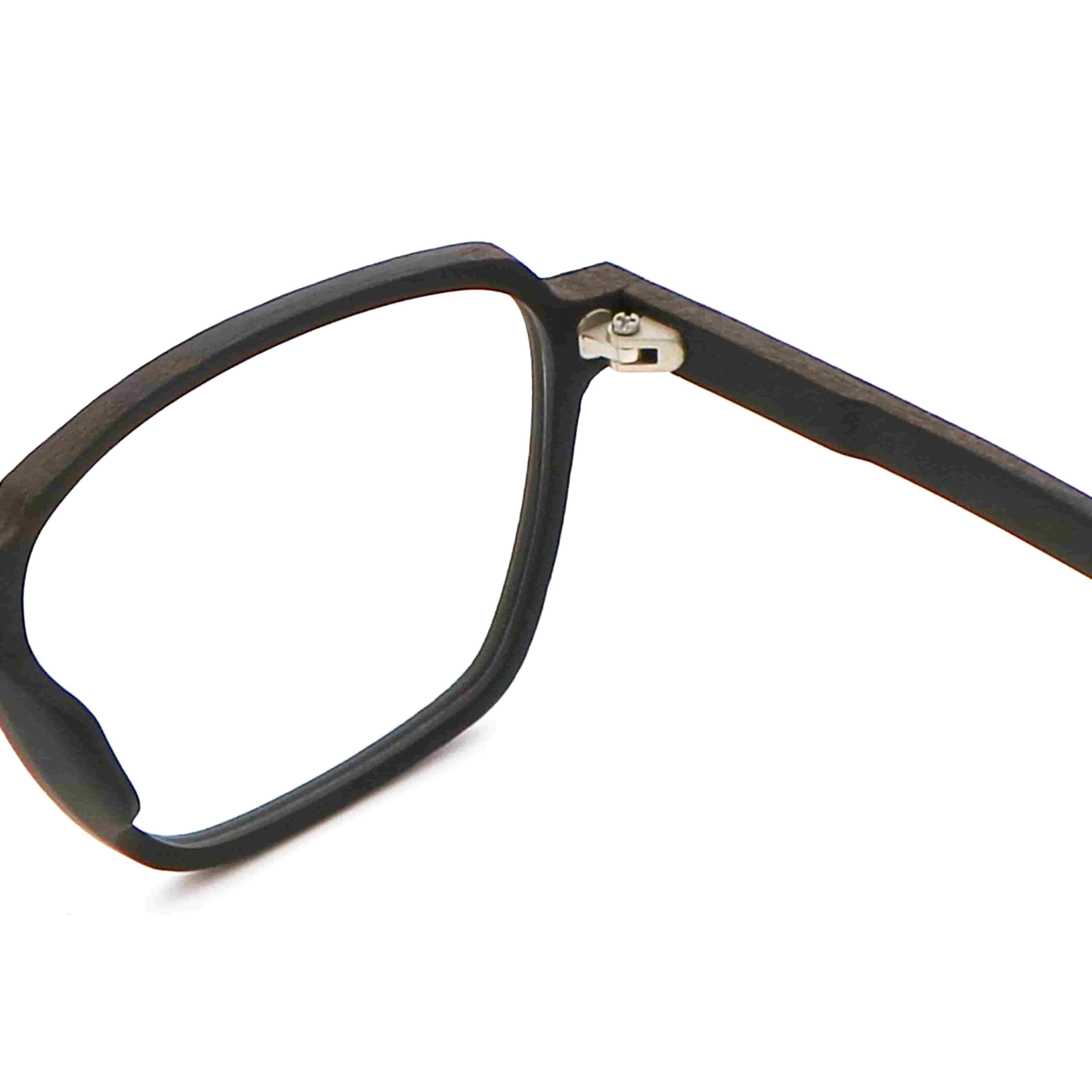 Gold Black Glasses Wood Frame Acetate Wood Copy Glasses Frame MR 1694