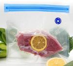 Airtight Food Vacuum Transparent Zip Sous Vide Bags One Way Air Valve