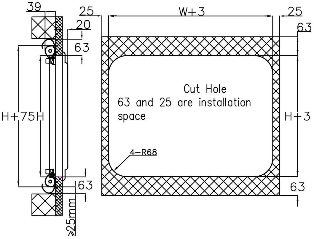Self-Propelled/Trailer Rvs Ws20c1 Double Glazed Sliding Window for RV Truck Camper Motorhomes DIY