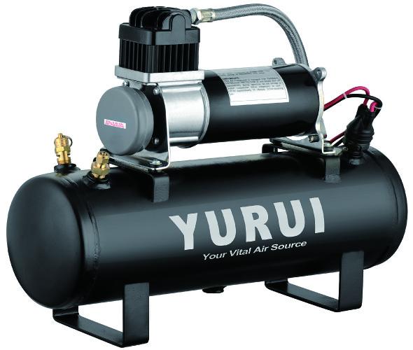 12V 150PSI Air Source Kits Onboard Air Systems 1.5 Gallon Tanks Black Metal For