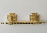 Dia. 20mm zinc alloy coffin handle H016 zamak coffin bar gold color Italy