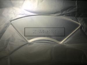 Quality Fan Shaped Sector Sapphire Lens Optical Window Glass 6.25mm Thickness 9.0 Hardness wholesale