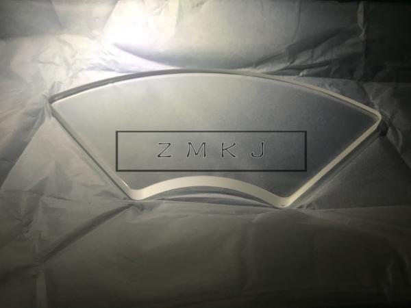 Fan Shaped Sector Sapphire Lens Optical Window Glass 6.25mm Thickness 9.0