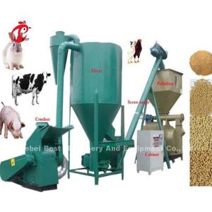 Quality Hammer Feed Mill Machine With Crusher And Mixer For Poultry Animal Farm 220V 6KW Ada wholesale