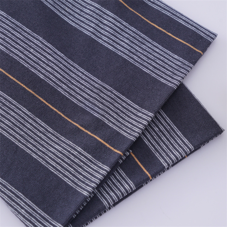 Soft Delicate Natural Comfortable Striped Knit Fabric For Jersey