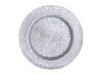 Electroplated Decorative Restaurant Glass Plates Logo Printed