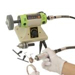 TOKTOS 7200rpm Table Top Grinder Polisher 480W Bench Lathe Polisher