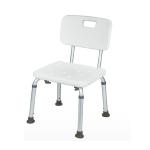 Elderly Square Seat Bathroom Shower Chair Bath Seat with Back
