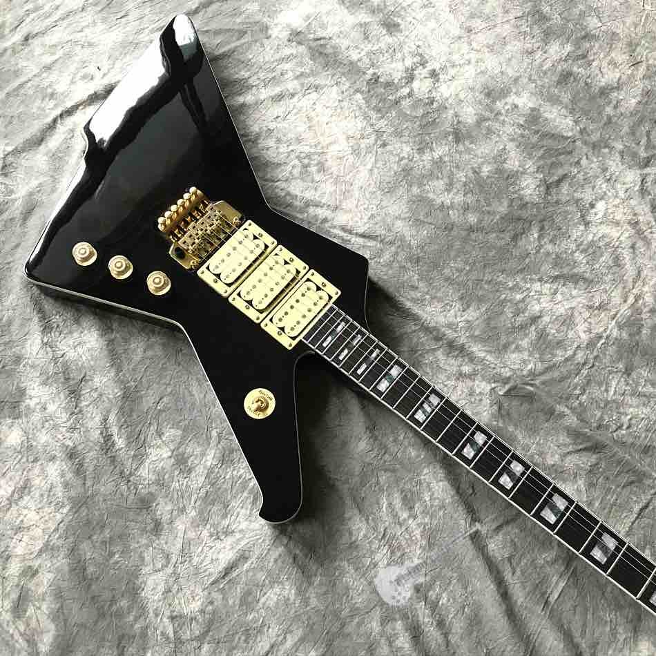 Custom High Gloss Black Destroyer Duplex Tremolo System Electric Guitar in Black or Sunburst