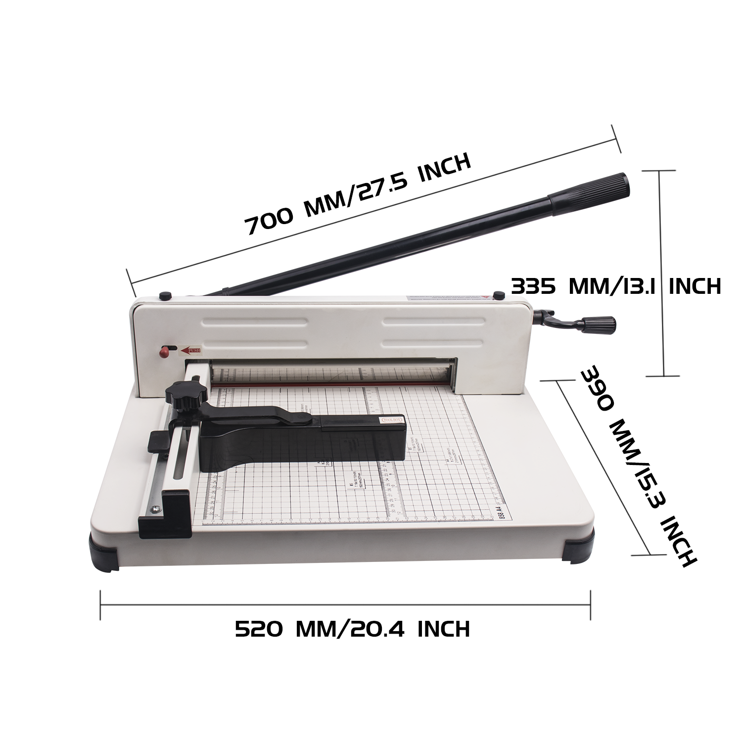 ZEQUAN 858 Manual Desktop Heavy Duty Paper Cutter for Thick Layer A4 Paper Trimmer