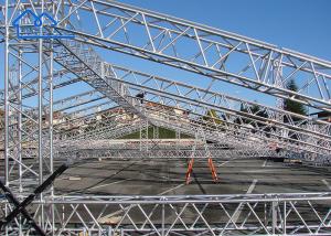 Quality Movable Concert Stage Lighting Truss Silver Aluminium Truss For Events Easy Roof Truss System wholesale