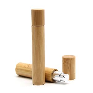 Quality 5ml 10ml Capacity Bamboo Spray Bottles With Bamboo Lid Cap wholesale