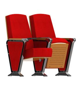 Quality Plywood Surface Conference Theater Cinema Seats With Premium Fabric wholesale