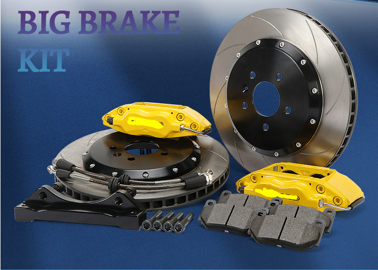 295*24mm 4 Pot Brake Kit Caliper Aluminum 16in Rim Front Wheel