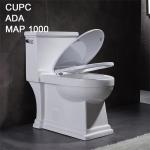 Siphon One Piece Dual Flush Comfort Height Toilet Round Bowl 112lbs