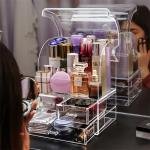 Dustproof Waterproof Acrylic Makeup Organizers Cosmetic Storage Drawers