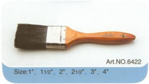 Quality Factory made plastic or wooden handle pure bristle high quality paint brush No.6422 wholesale