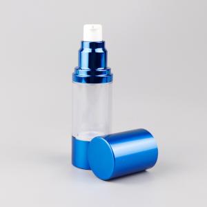 Quality 0.5OZ 1OZ 1.7OZ 3.4OZ Airless Spray Bottle Blue Round Cosmetic Bottle wholesale