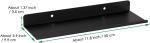 Farmhouse Rustic Designed Steel Industrial Heavy Duty Wall Mounted Floating