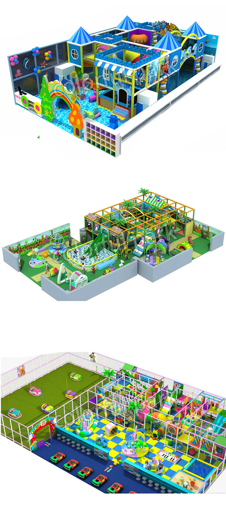 Anti static Soft Indoor Playground , Anti skid Jungle Themed Soft Play